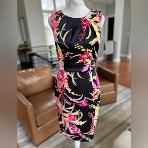 Alyx Black, Pink and Yellow Floral Print Stealth Dress